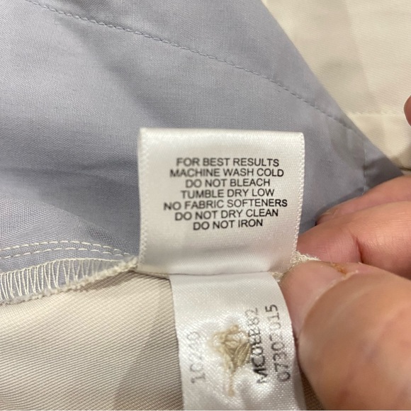 Peter Millar Shorts Adult 40 Beige Wicking Chino Golf Pockets Logo Mens - Picture 3 of 6